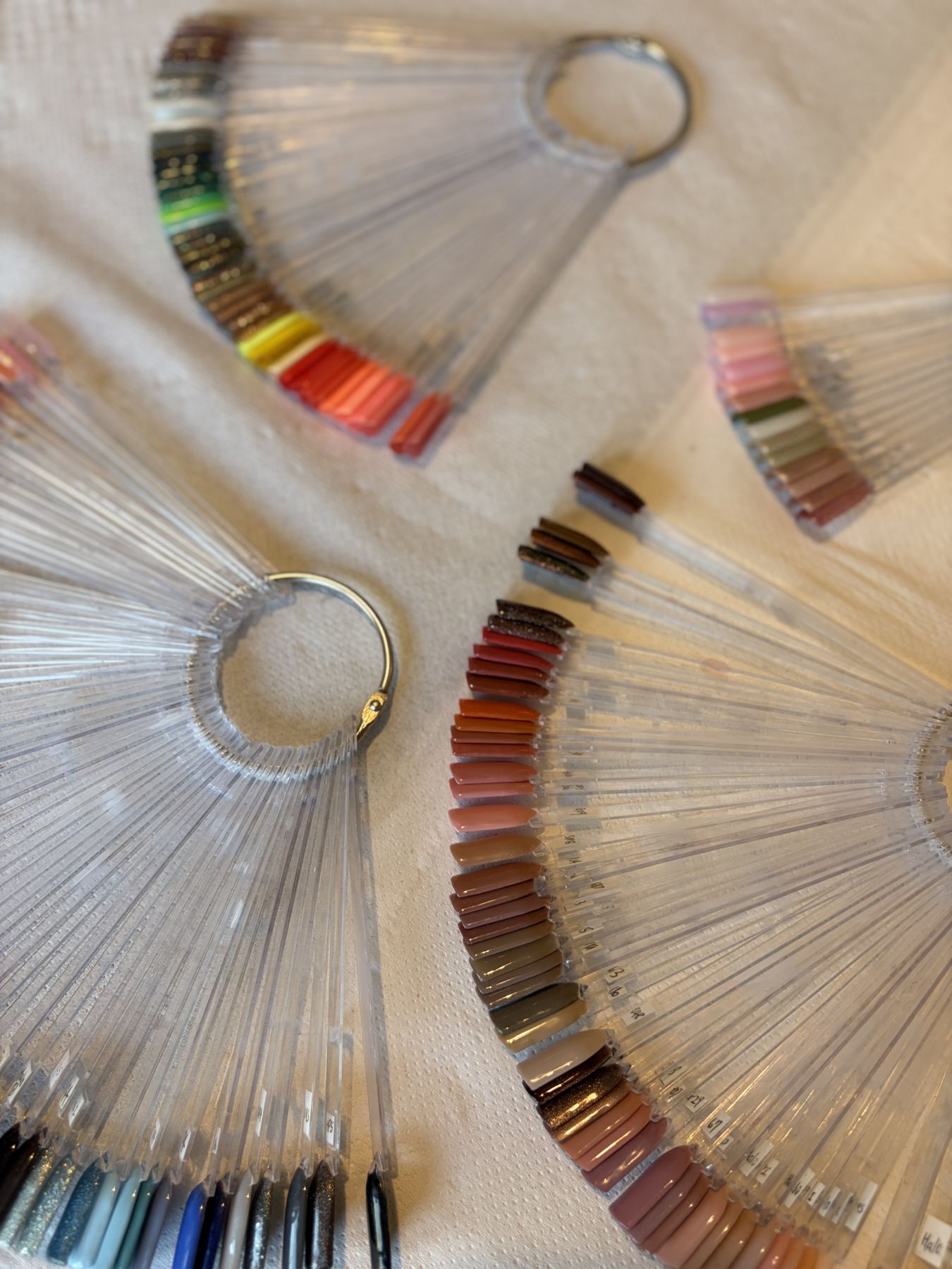 Nail colour swatches at Jnail by Kayo Moore