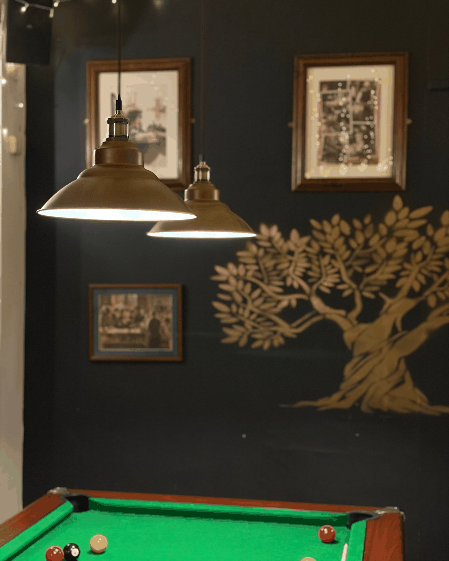 Pool table at The Old Oak