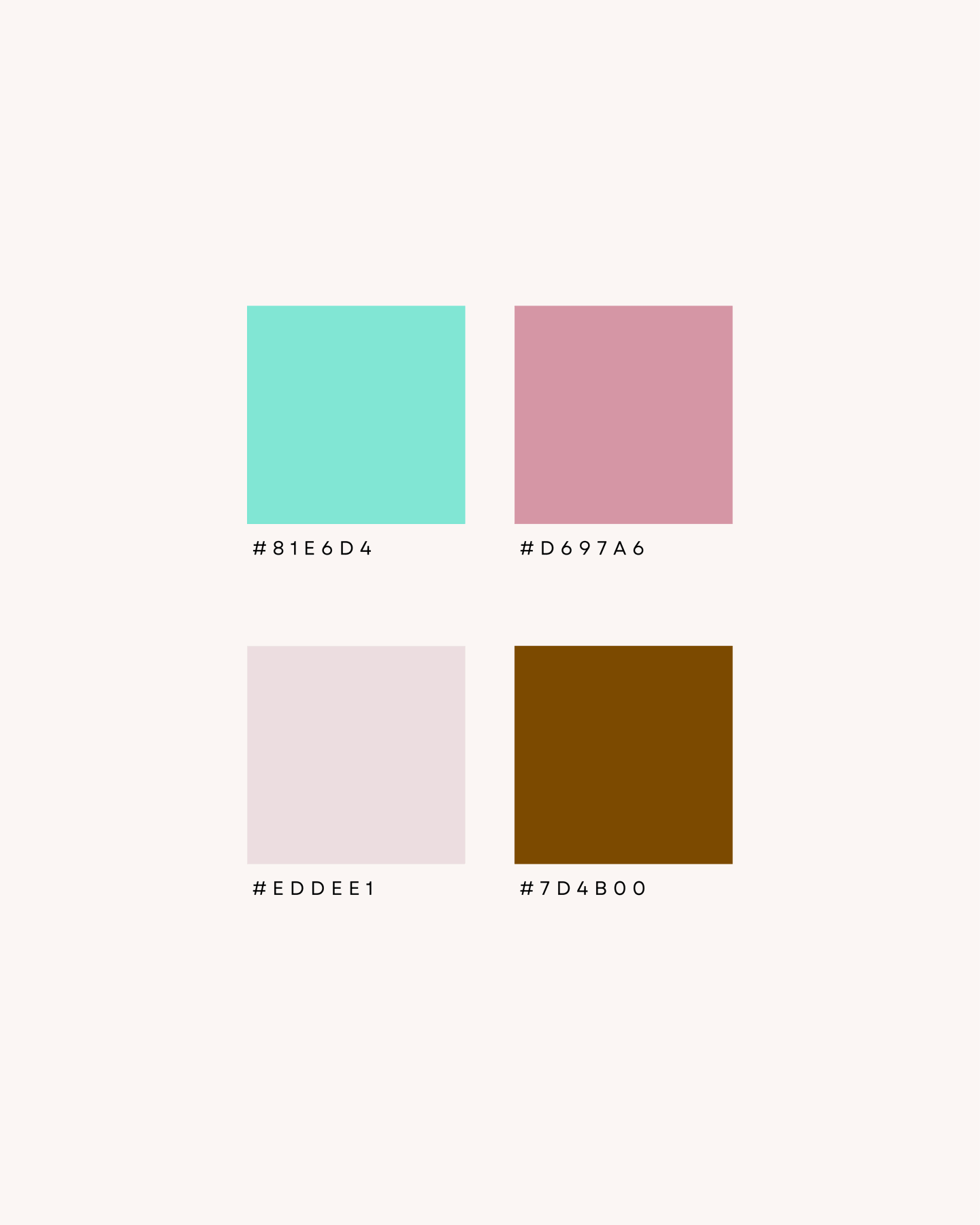 Kayo Moore brand colour palette