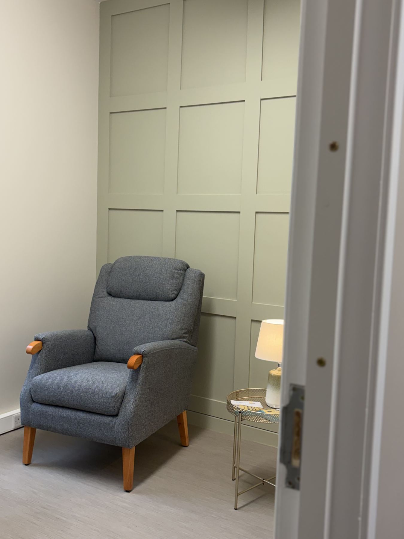 Treatment room chair at Care for Cancer
